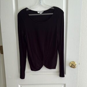 Elegant Black Long Sleeve Top